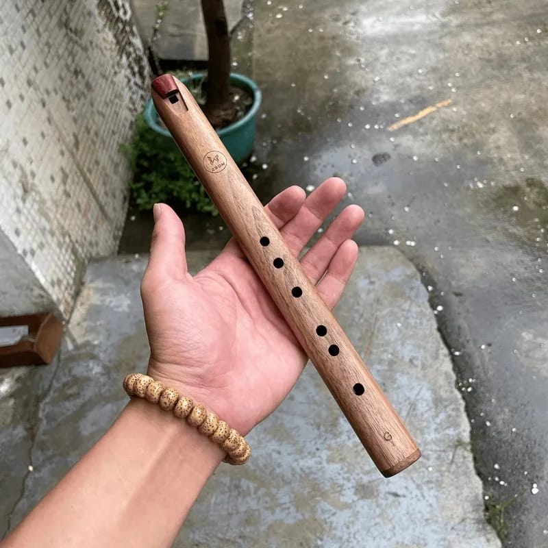 G-Tone Wooden Short Flute – Portable Chinese Bardic Piccolo for Performers